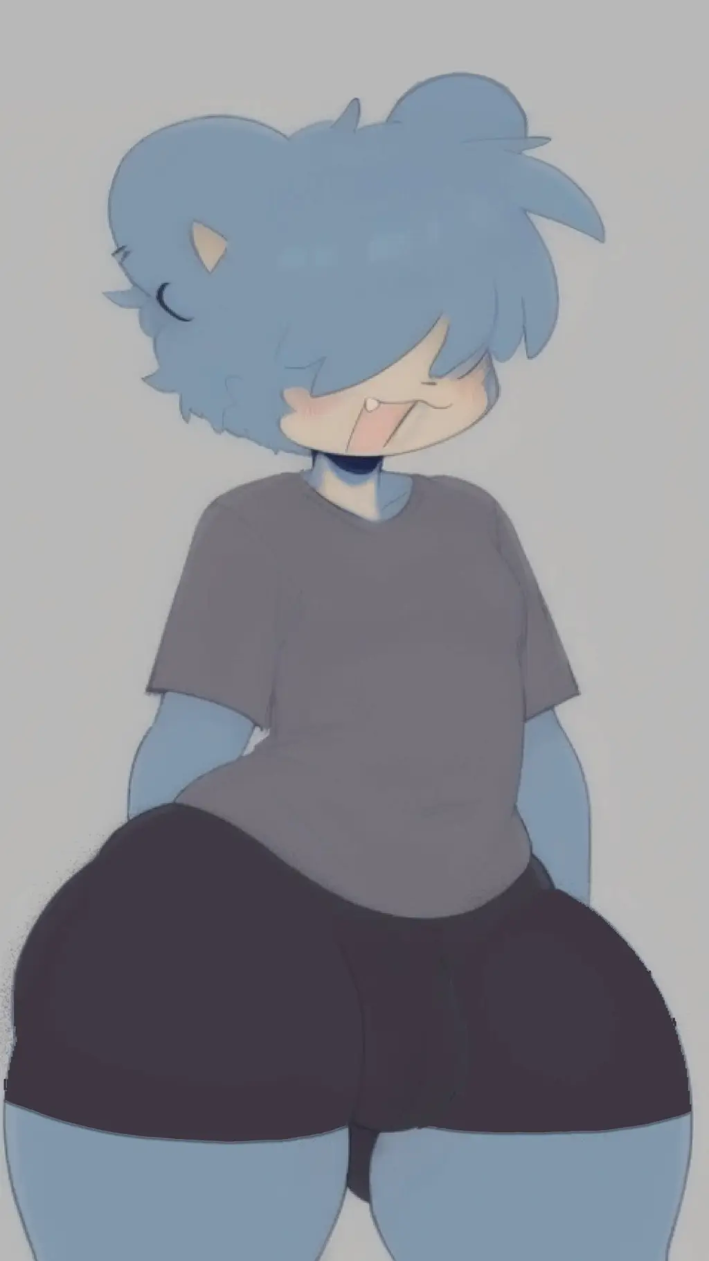 ai character: blue teddy bear🩵 background