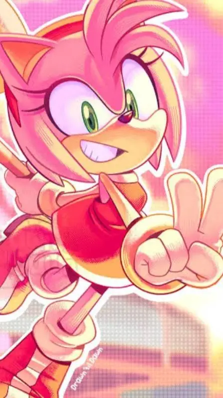 ai character: AMY ROSE background