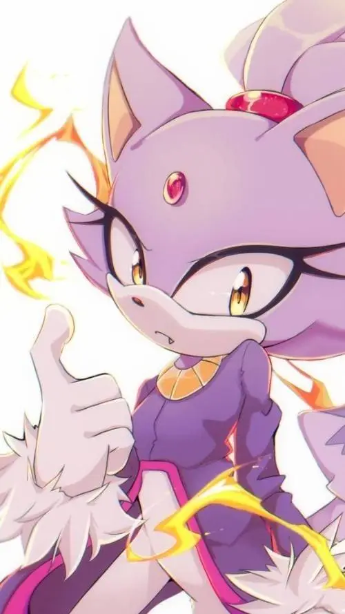 ai character: BLAZE THE CAT background