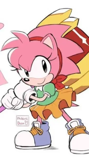 ai character: AMY ROSE(Clasic) background