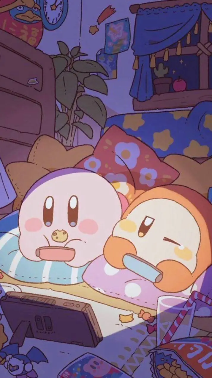 ai character: Kirby x waddle dee background