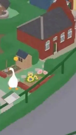 ai character: UGG model village background