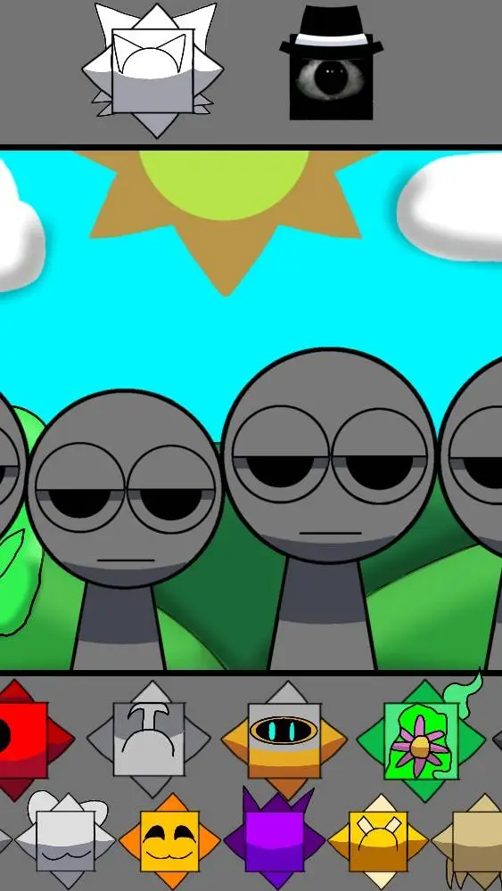 ai character: Sprunki RM background