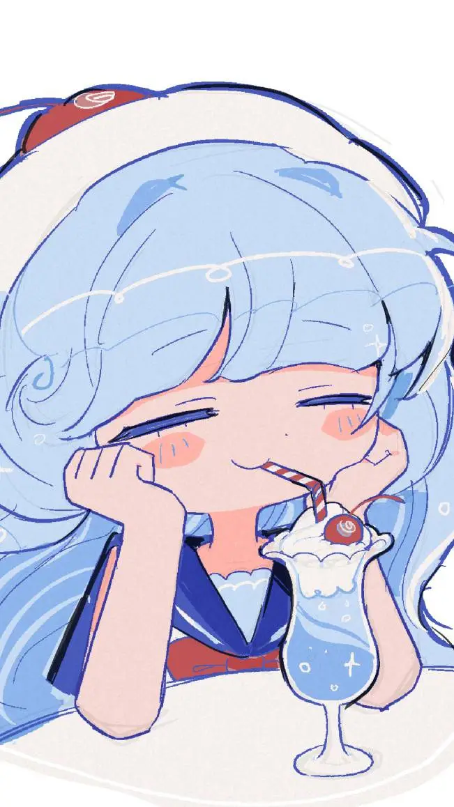 ai character: Cream Soda Cookie background