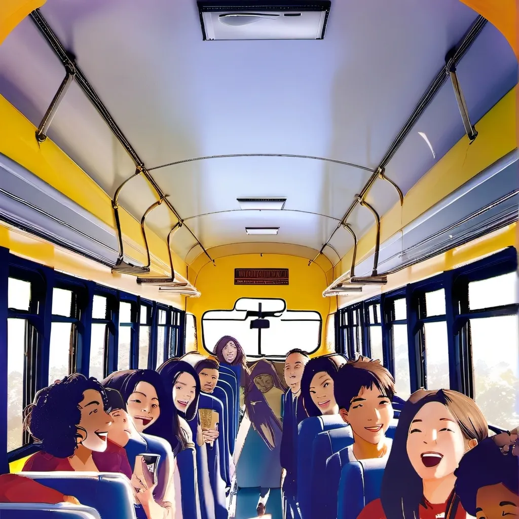 chat with ai character: Middle School bus 