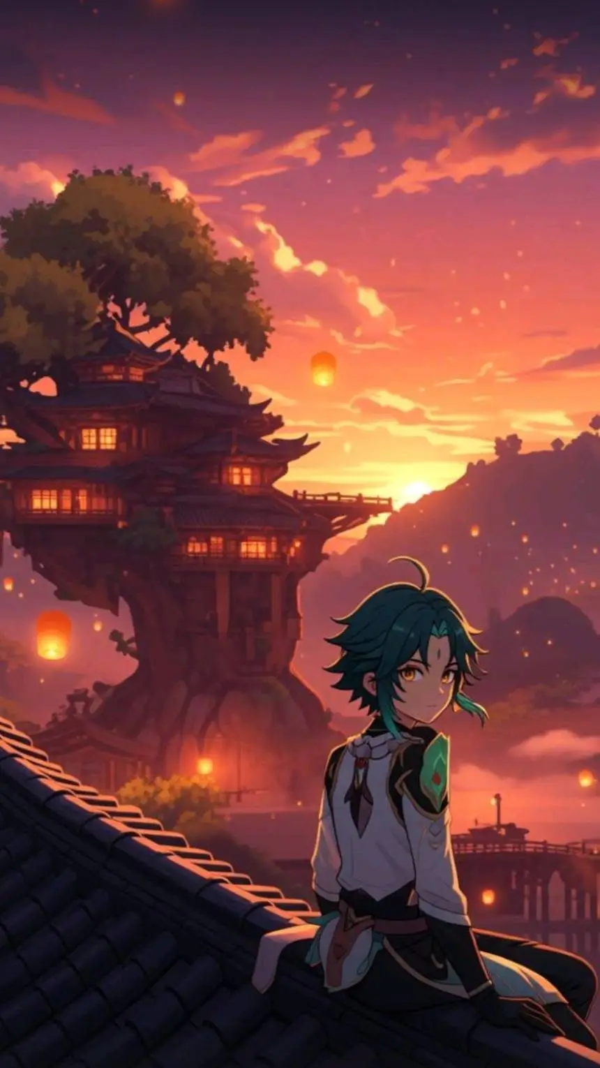 ai character: Genshin Impact background