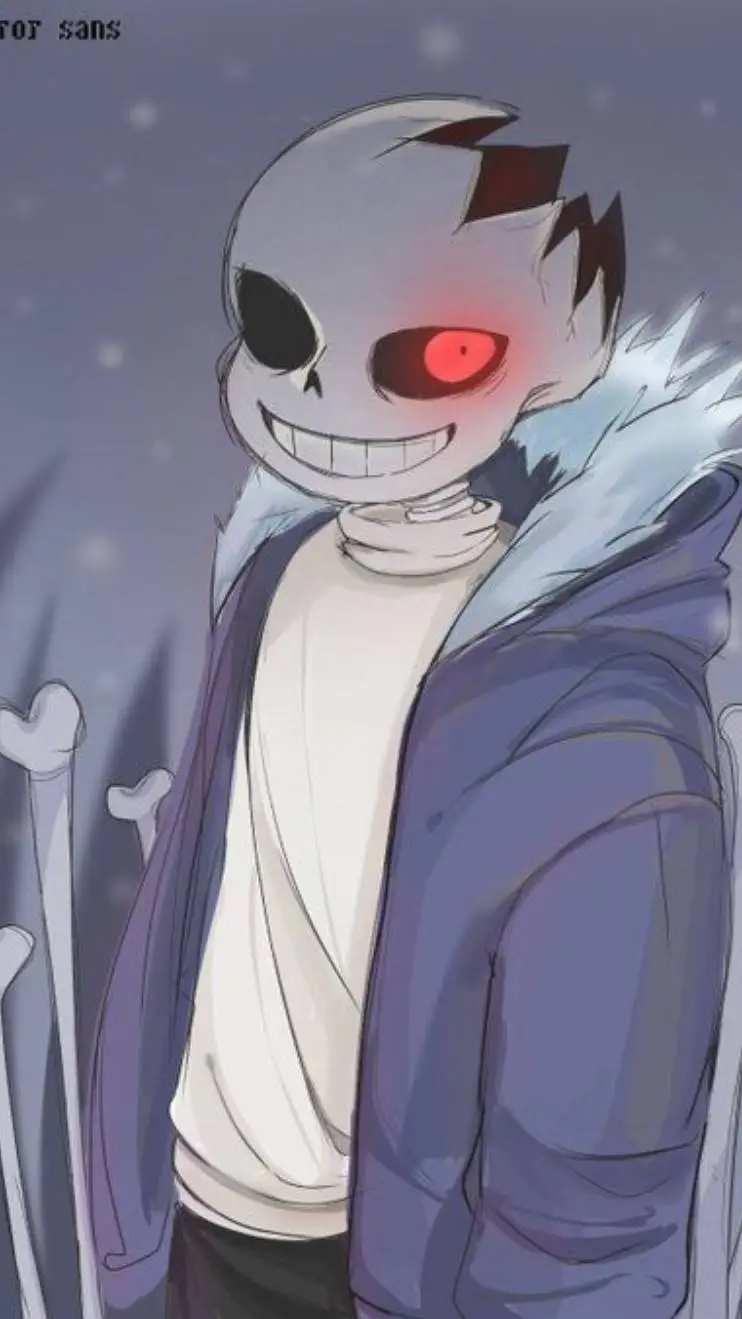 ai character: Horror sans🪓🩸 background