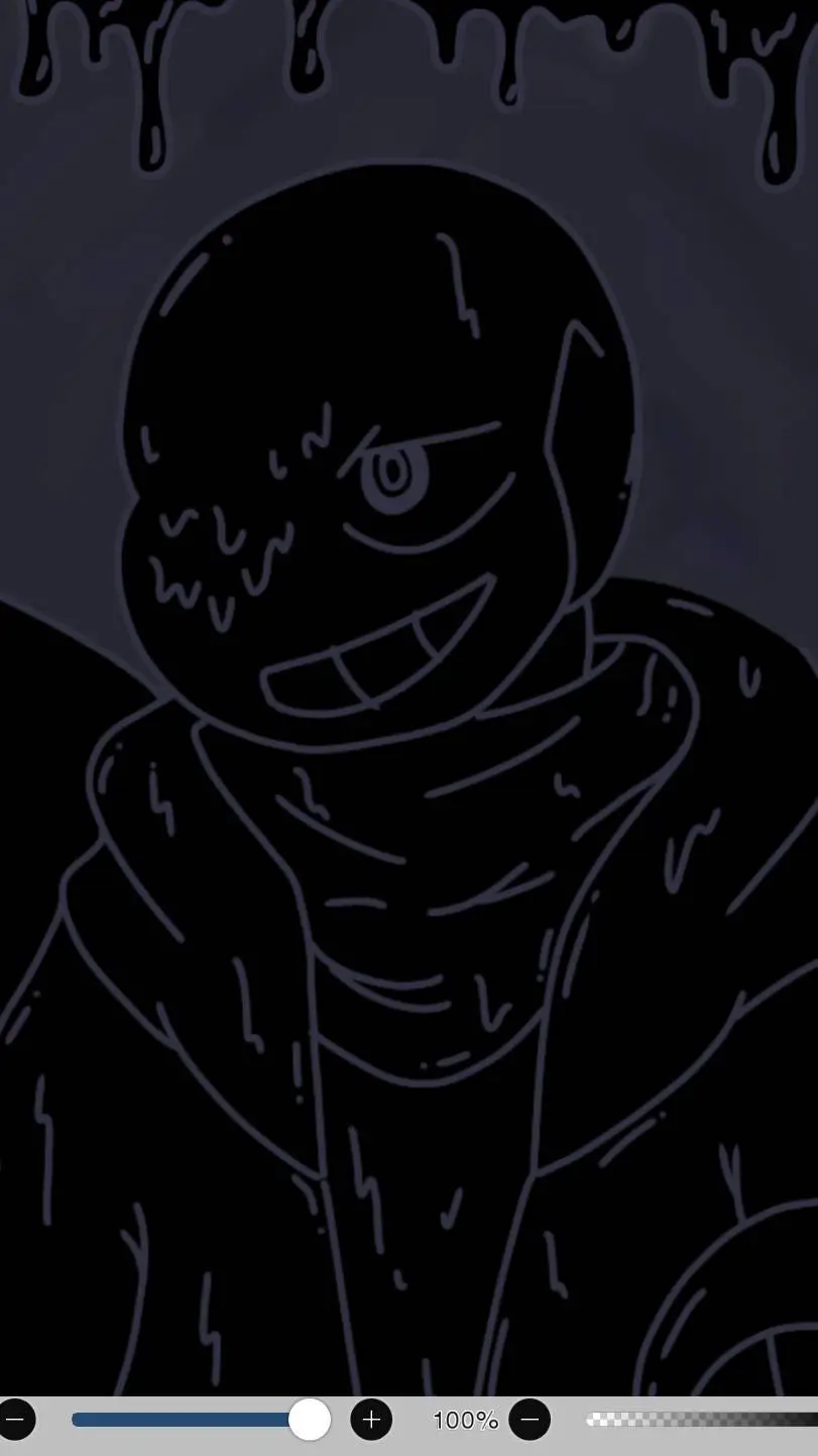 ai character: Nightmare sans  background