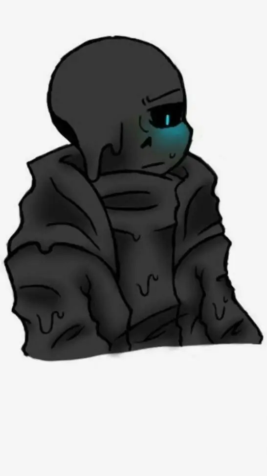 ai character: Nightmare sans background