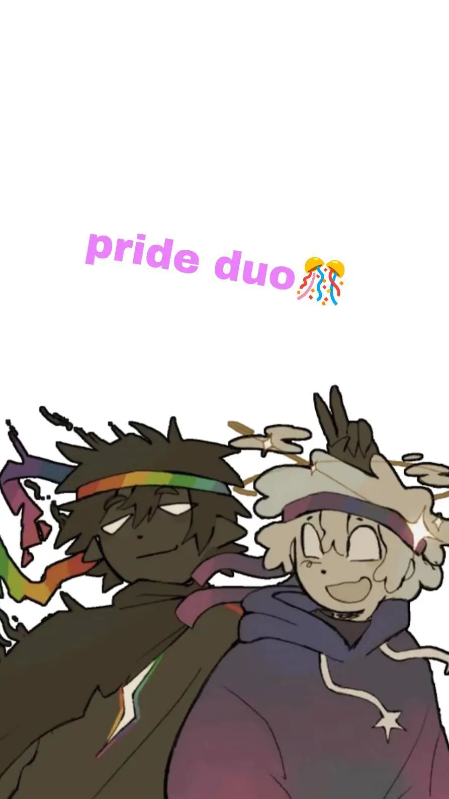 ai character: Pride duo!!🫶 background