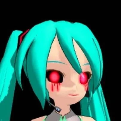chat with ai character: Miku creepy versio