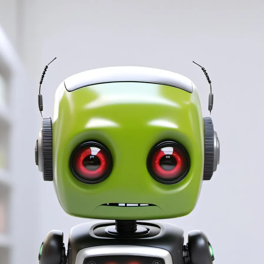 chat with ai character: robot teller