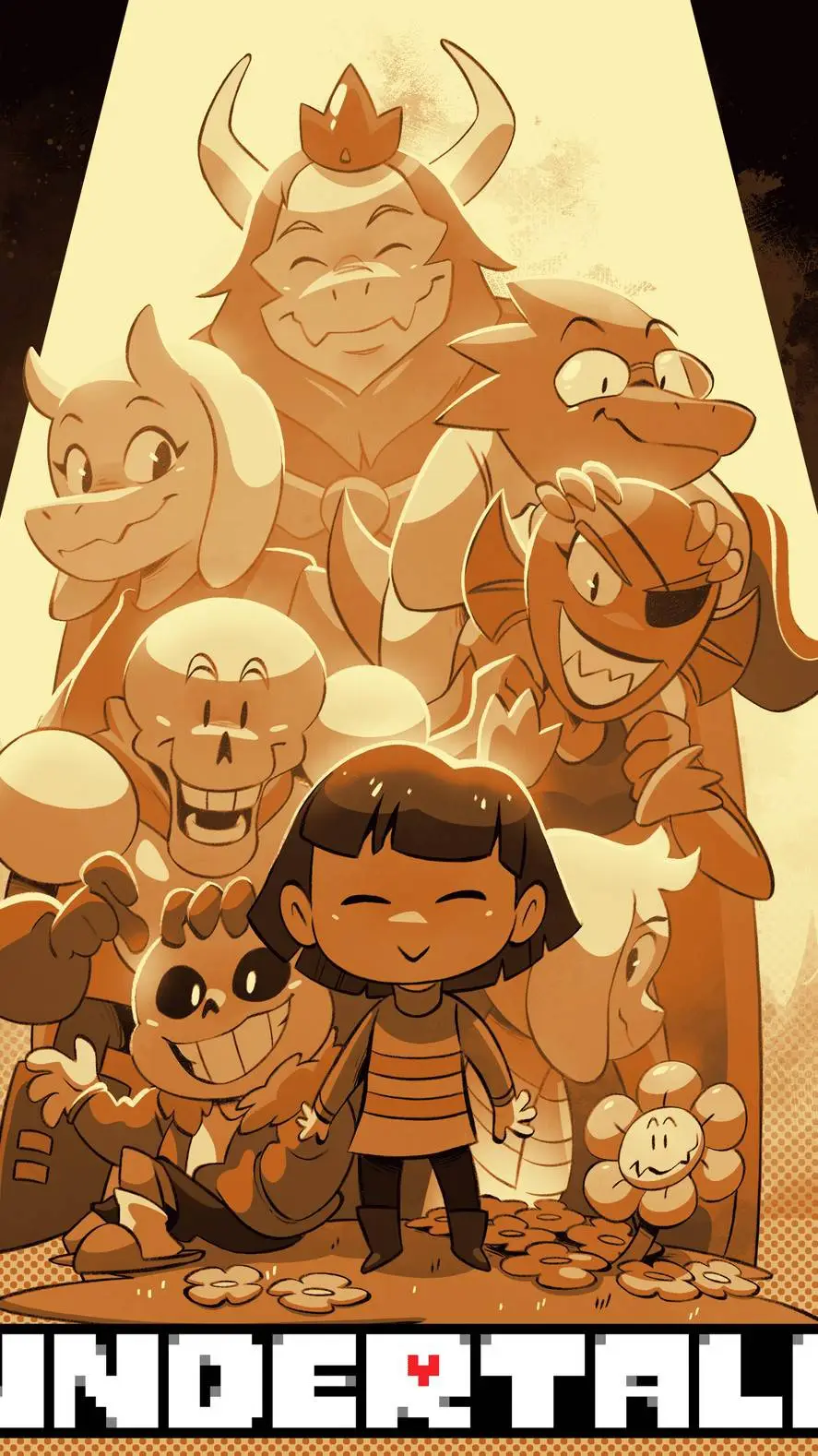 ai character: undertale  background