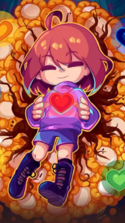 ai character: frisk undertale  background