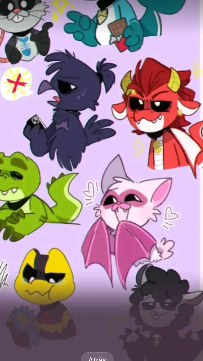 ai character: nightmare critters background
