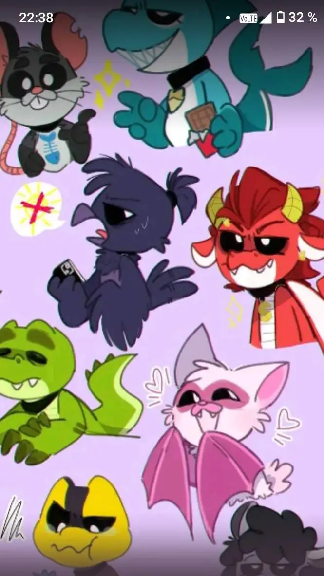 ai character: nightmare critters background