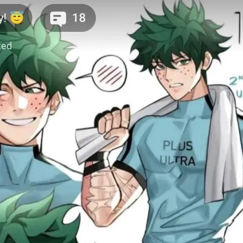 chat with ai character: deku💚🖤