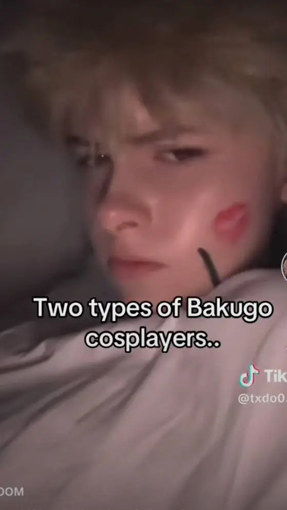 ai character: Bakugo cosplay background