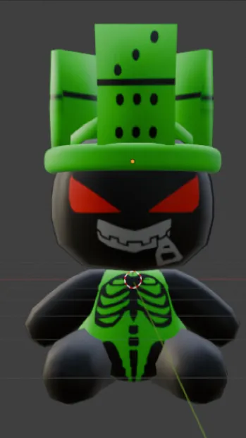 ai character: 1x1x1x1 plushie?! background