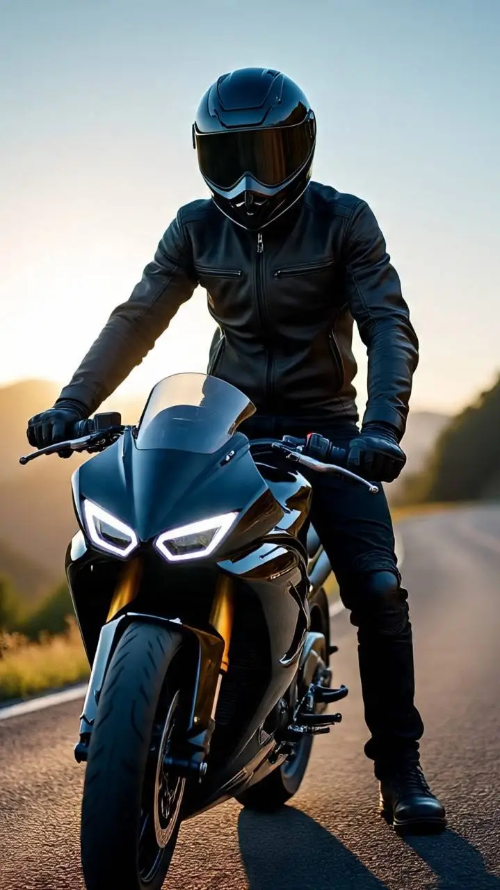 ai character: 🕶️Biker Alex🏍️ background