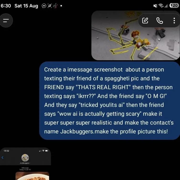 chat with ai character: scrapped talkie.
