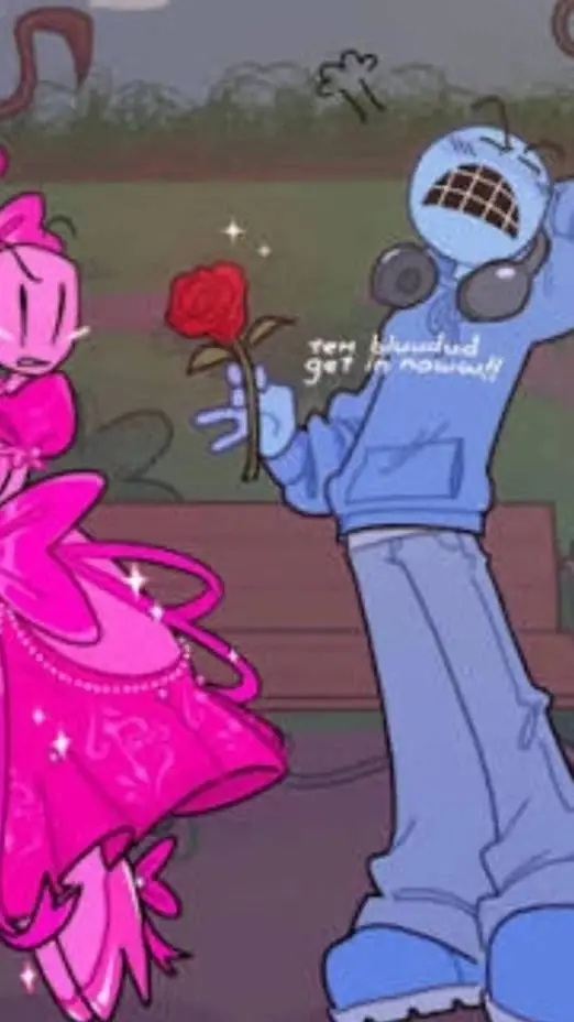 ai character: Pr3tyBluu 💙💖🎀 background