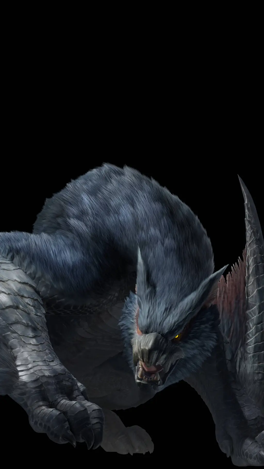 ai character: nargacuga  background