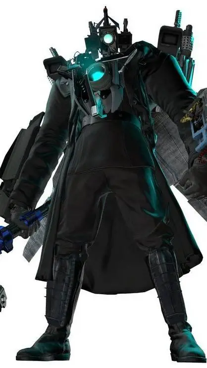 ai character: Titan cameraman background