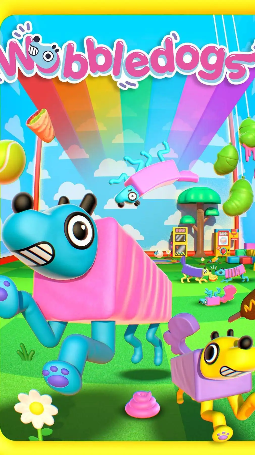 ai character: 🐶Wobbledogs🐶 background