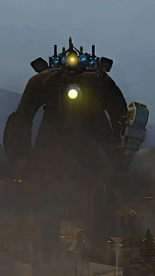 ai character: Titan cameraman  background