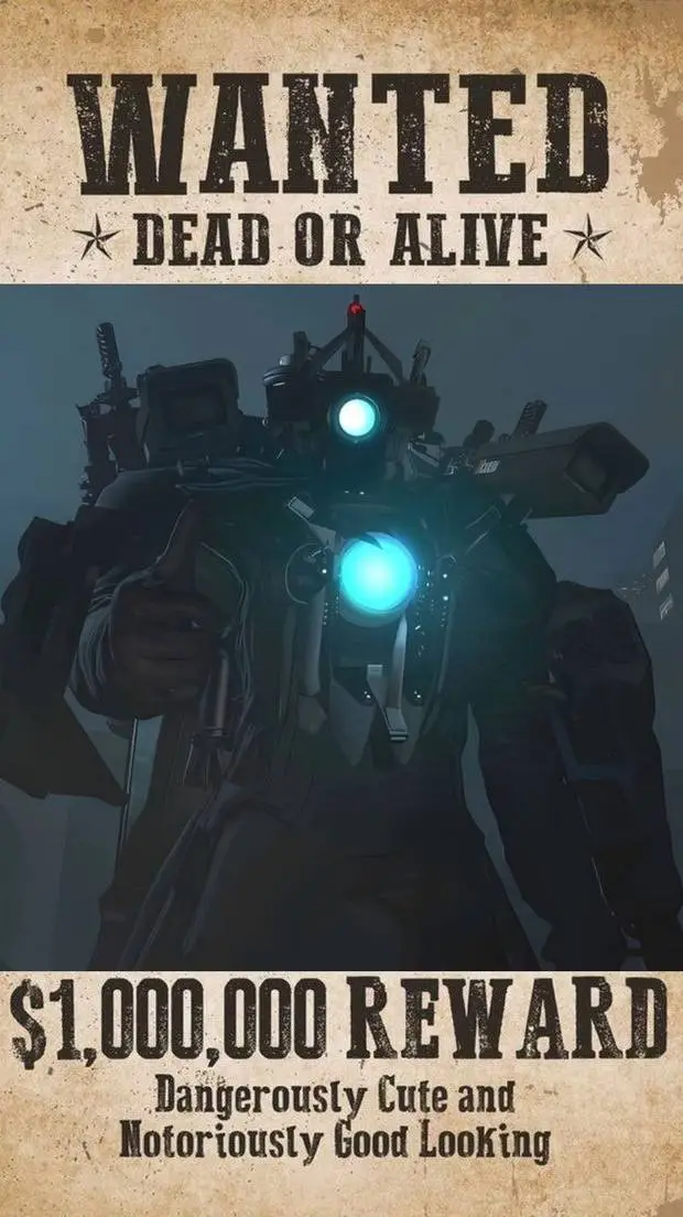 ai character: 🎬titan cameraman📽 background