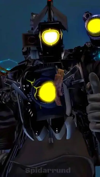 ai character: Titan cameraman  background