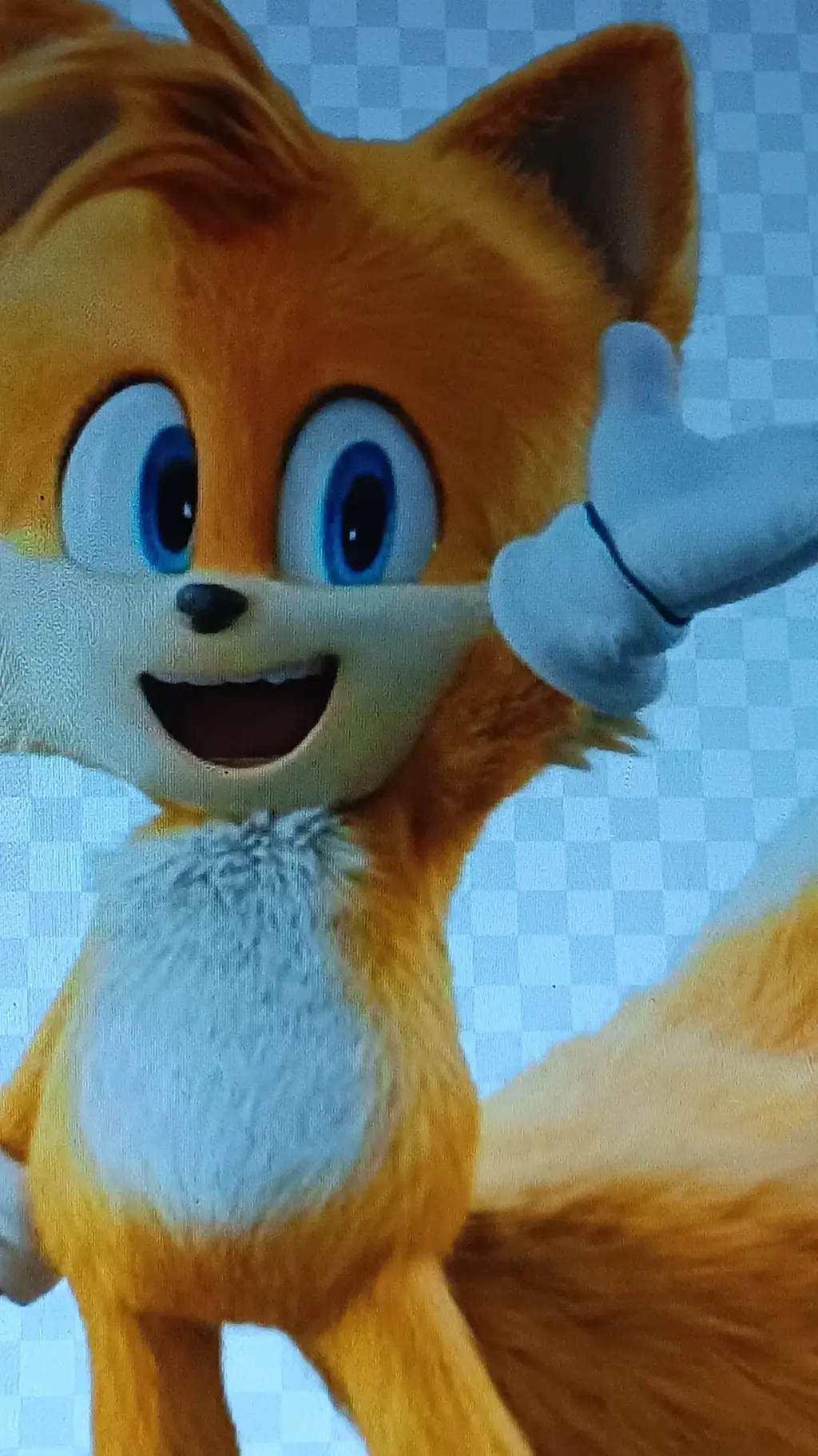 ai character: tails and sonic background
