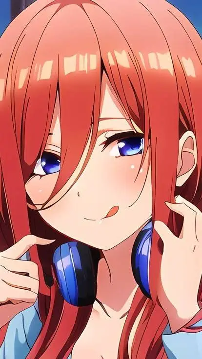 ai character: Miku Nakano background