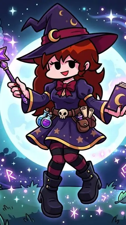 ai character: Girlfriend (bruja) background