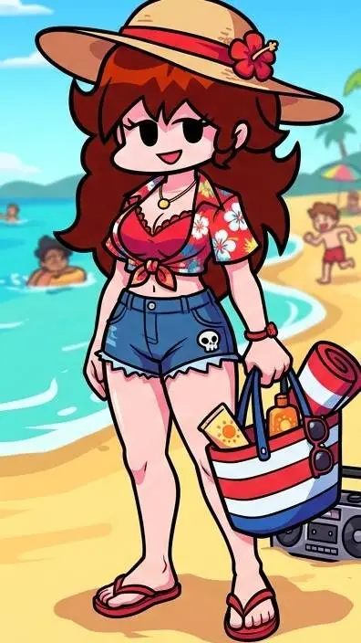 ai character: Girlfriend fnf background