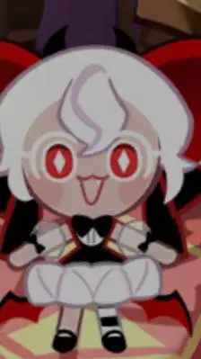 ai character: candy apple cookie background