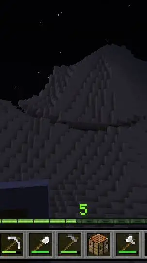 ai character: smiling mountain background