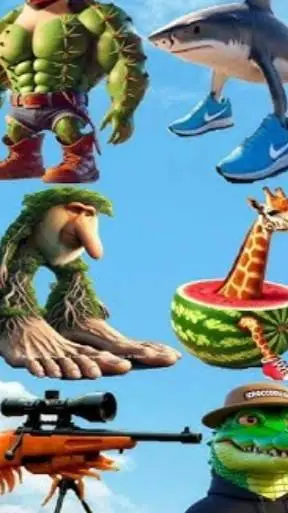 ai character: italian brainrot background