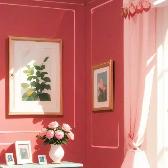 chat with ai character: spakly pink room 💗