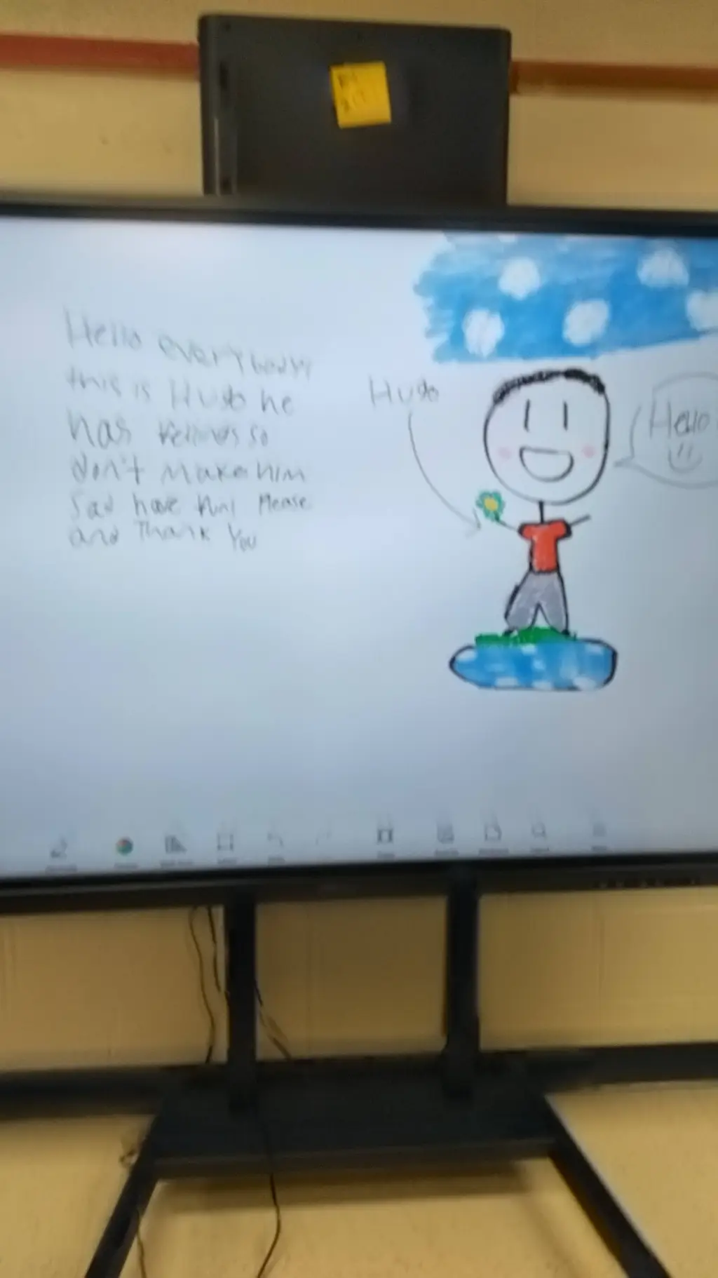 ai character: Hugo  background