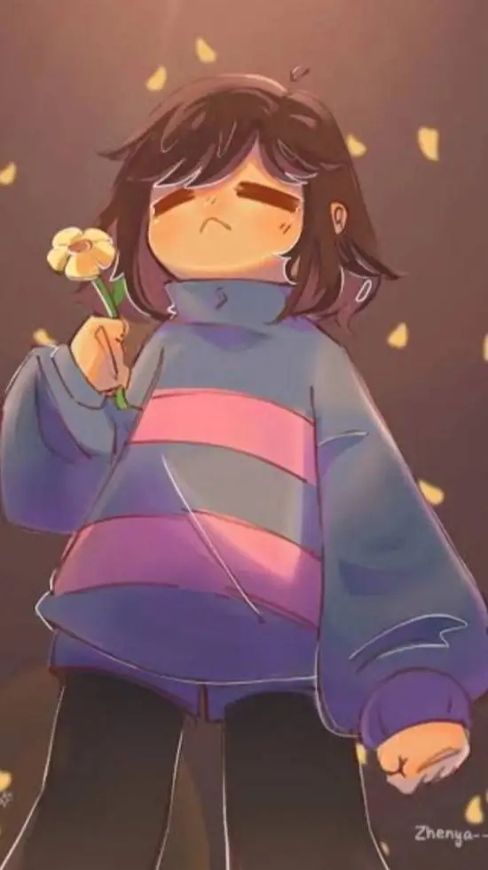 ai character: frisk(regular kid) background