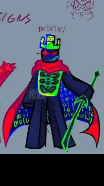 ai character: 1x1x1x1 background