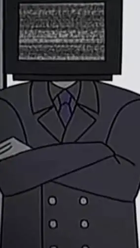 ai character: tvman background