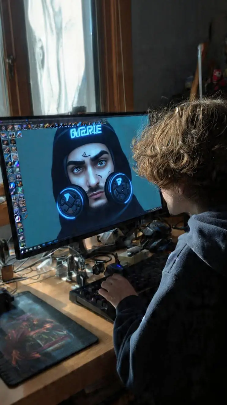 ai character: gamersom background