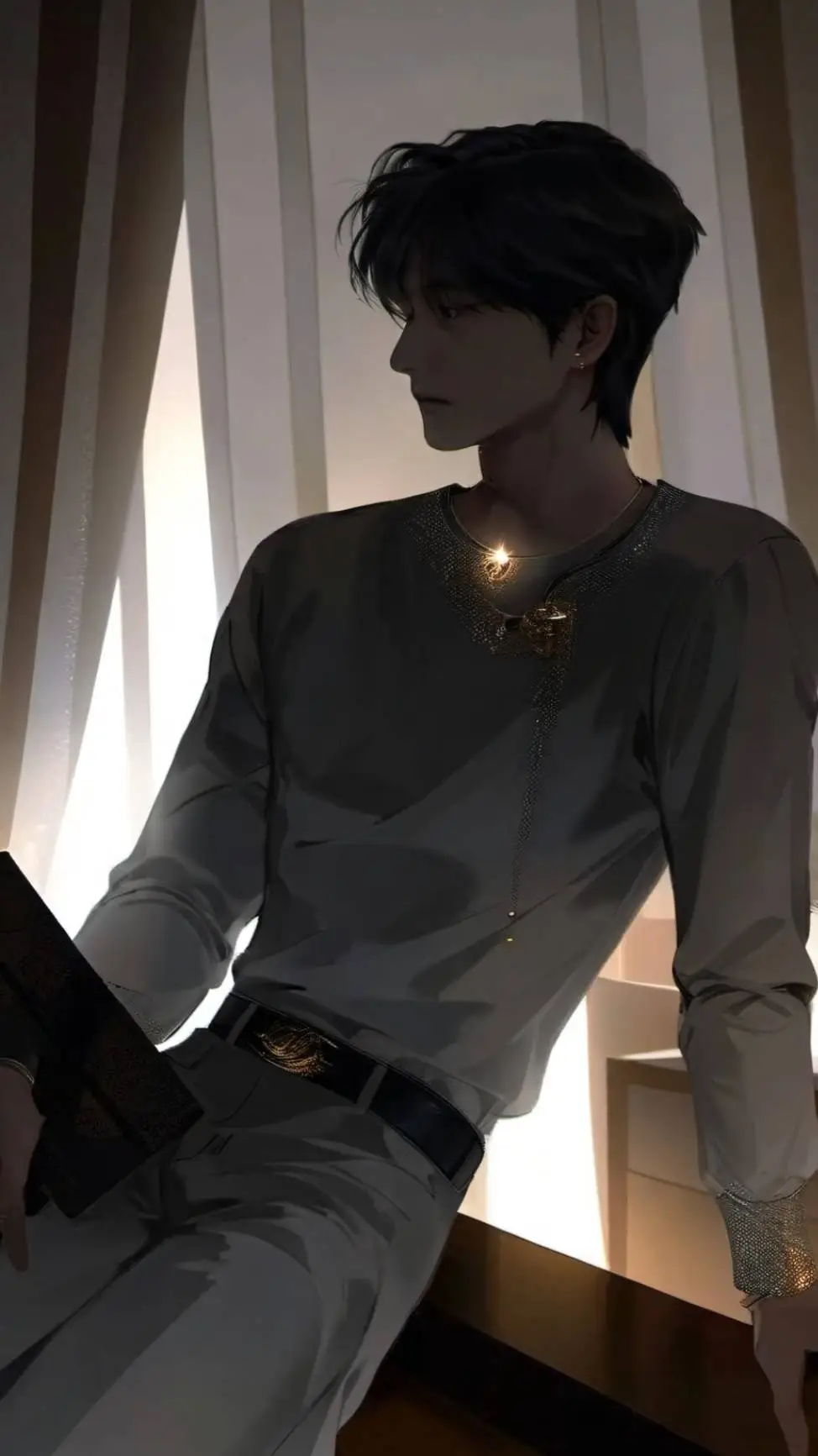 ai character: Hyunjin(｡- ω -) background