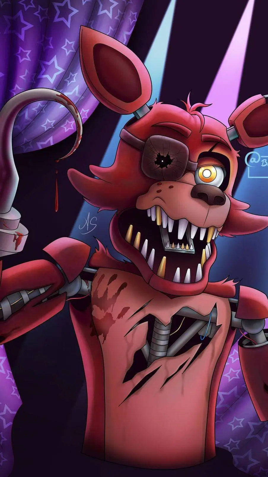 ai character: Foxy the pirate background