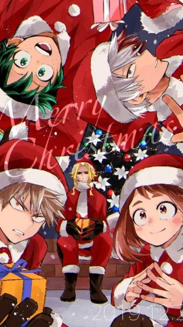 ai character: 1-A Christmas background