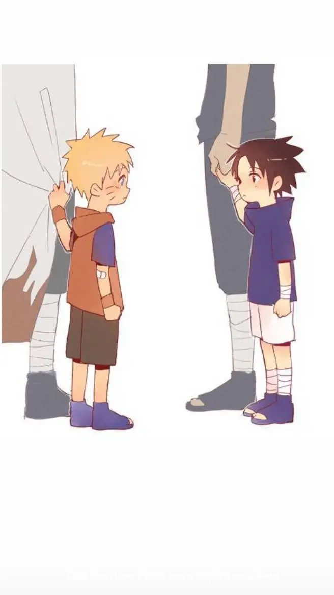 ai character: sasunaru criança background