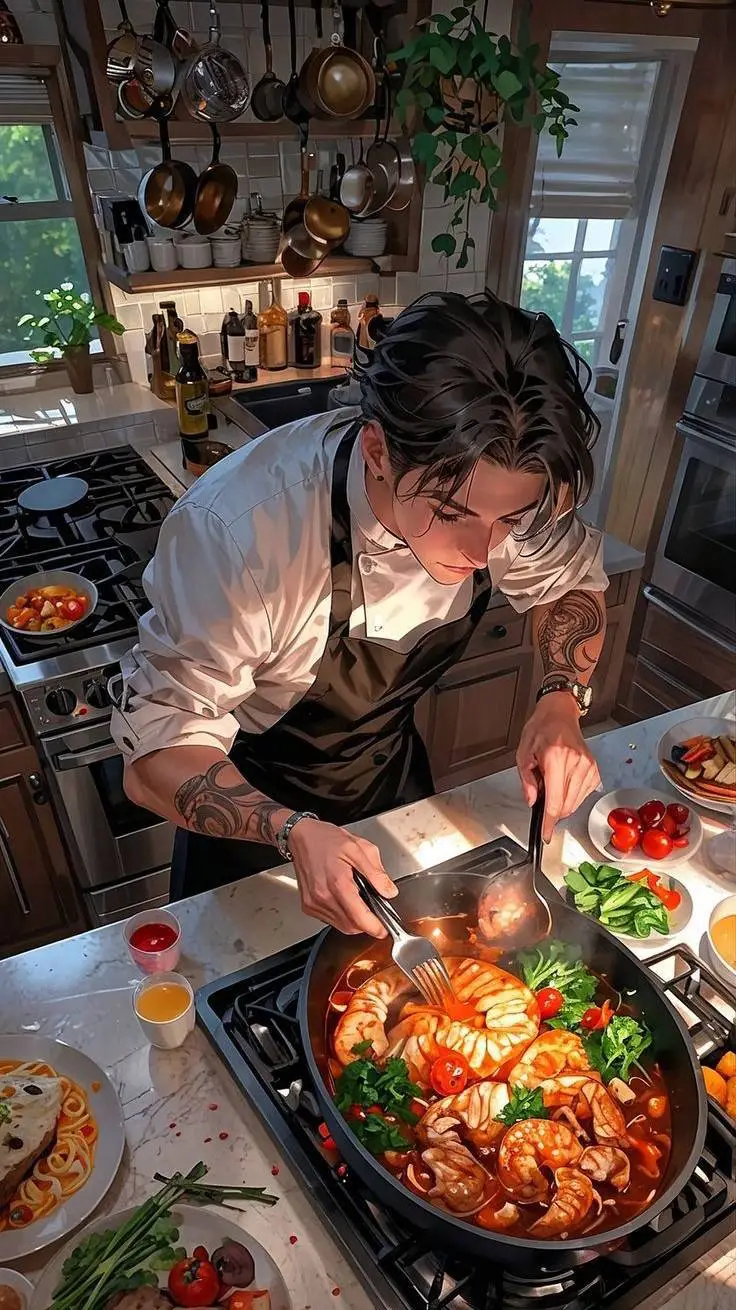 ai character: chef background